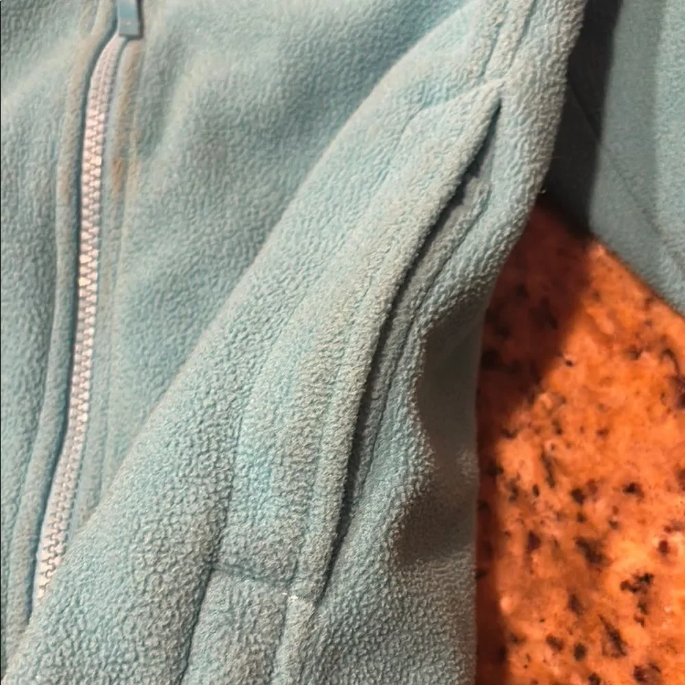 The North Face Blue Fleece Jacket with High Collar